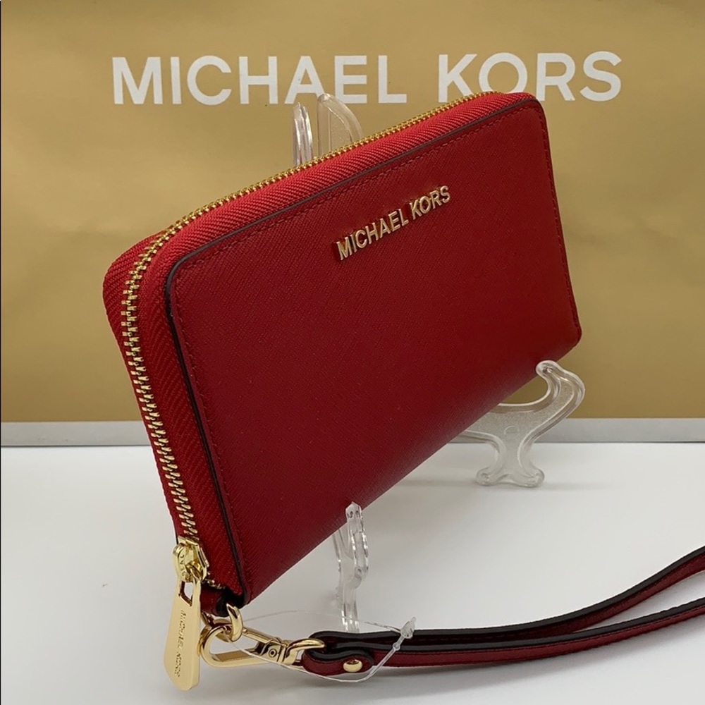 Michael Kors Jet Set Travel Phone Wallet Wristlet - Picture 14 of 16